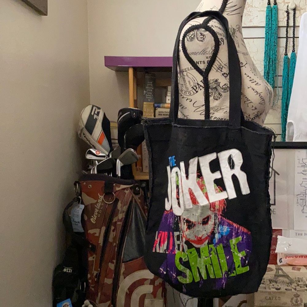 “The Joker Killer Smile” Fabric Handmade Bag 🤡🖤